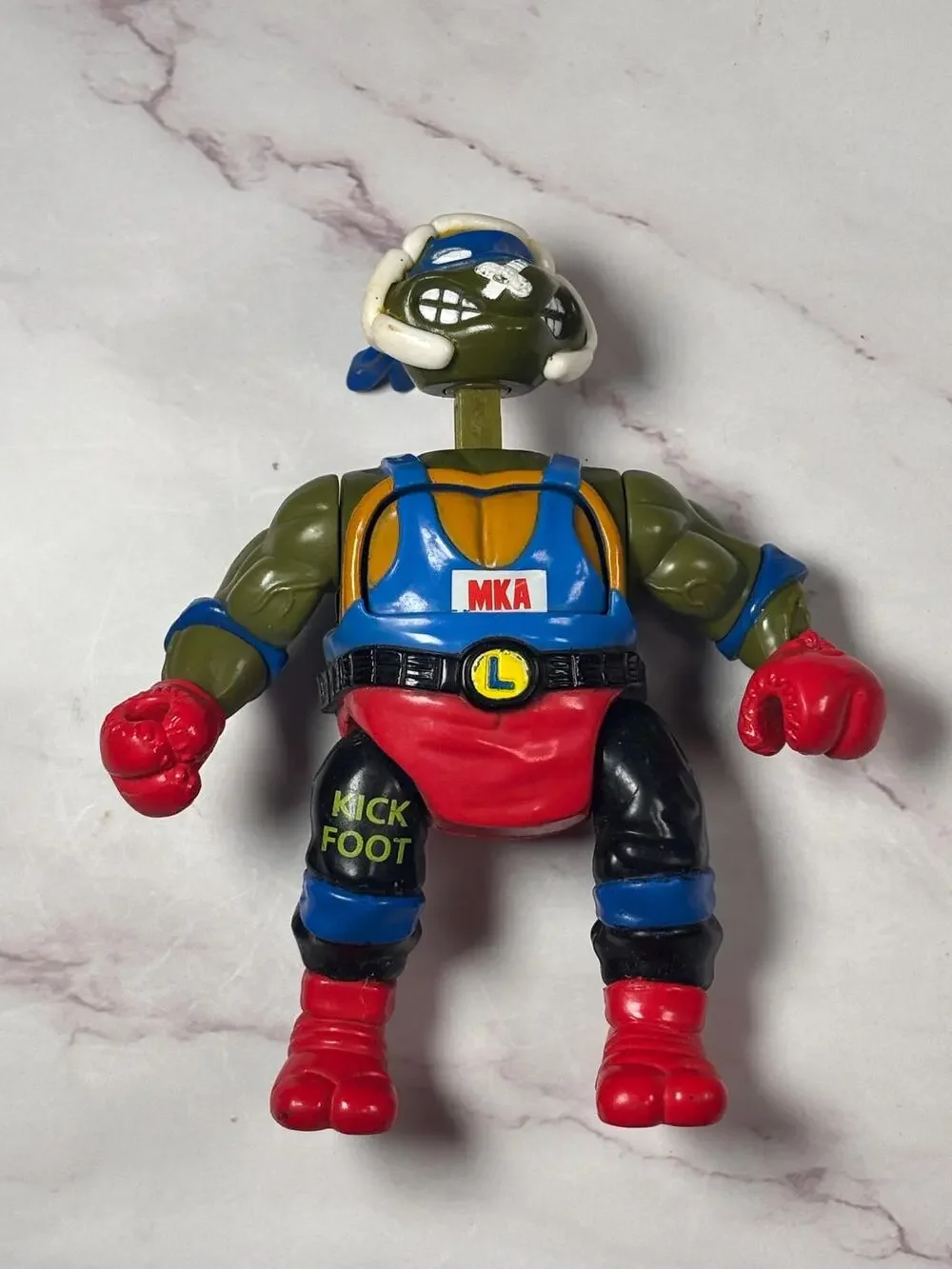 1992 TMNT Kowabunga Kick Boxin LEO SmashEm BashEm Teenage Mutant Ninja Turtle